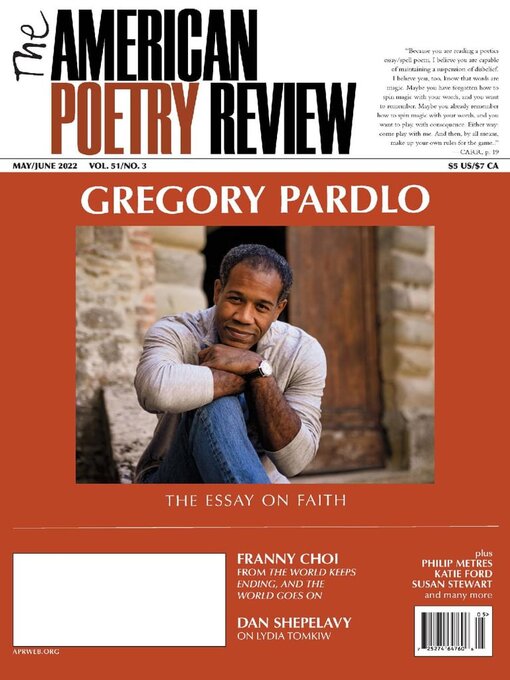 Title details for The American Poetry Review by World Poetry, Inc - Available